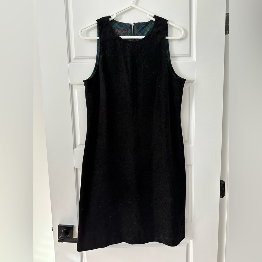 Ralph Ralph Lauren Black Cotton Dress Sz L